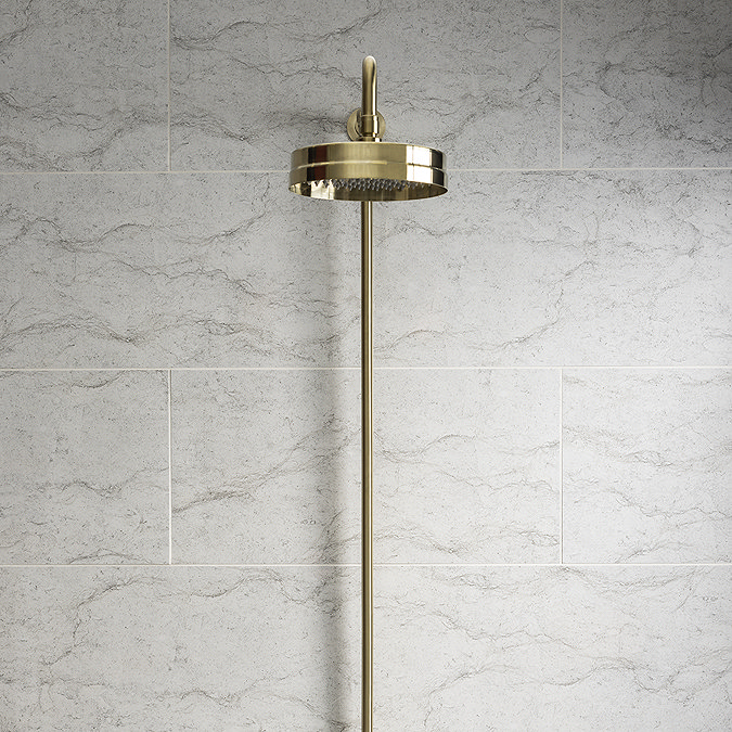 Bromo Light Grey Gloss Stone Effect Wall Tiles - 300 x 600mm