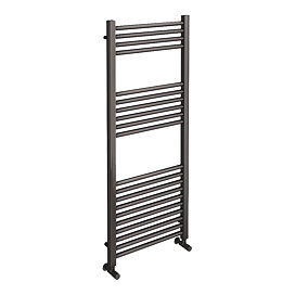 Brooklyn 1200 x 500mm Black Nickel Straight Heated Towel Rail