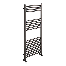 Brooklyn 1200 x 500mm Black Nickel Straight Heated Towel Rail