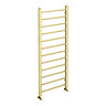 Brooklyn 1200 x 500mm Brushed Brass Straight Heated Towel Rail  Profile Large Image