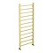 Brooklyn 1200 x 500mm Brushed Brass Straight Heated Towel Rail  Profile Large Image