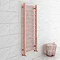 Brooklyn 1200 x 500mm Rose Gold Straight Heated Towel Rail Large Image