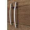 Brooklyn 1205mm Brown Oak Double Basin Vanity Unit - Floor Standing, 4 Door