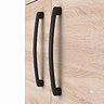 Brooklyn 1205mm Natural Oak Double Vanity Unit – Matt Black Handles, 4 Door
