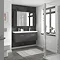 Brooklyn 1205mm Gloss Grey Wall Hung 2 Drawer Double Basin Vanity Unit Feature Large Image