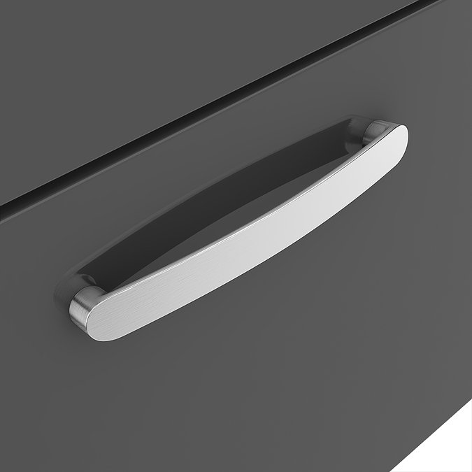 Brooklyn 1205mm Gloss Grey Wall Hung 2 Drawer Double Basin Vanity Unit Standard Large Image