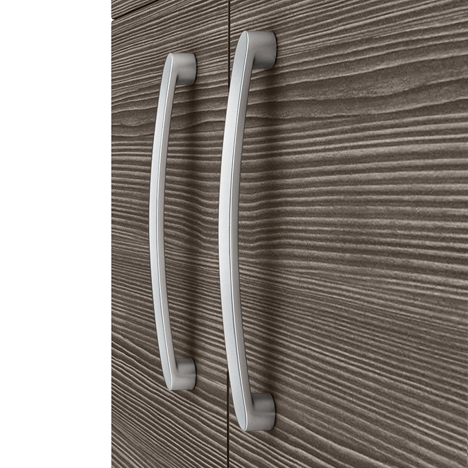 Brooklyn 1205mm Grey Avola Wall Hung 2 Door Double Basin Vanity Unit Feature Large Image
