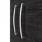 Brooklyn 1205mm Hacienda Black Wall Hung 2 Door Double Basin Vanity Unit  Feature Large Image