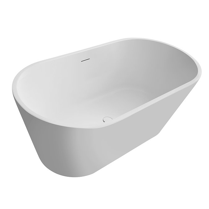 Brooklyn 1500 x 750 Matt White Double Ended Bath with Waste