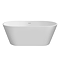 Brooklyn 1500 x 750 Matt White Bath with Waste - Double Ended