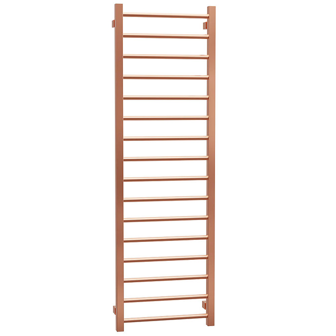 Brooklyn 1600 x 500mm Rose Gold Straight Heated Towel Rail Profile Large Image