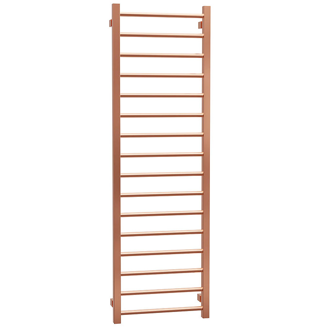 Brooklyn 1600 x 500mm Rose Gold Straight Heated Towel Rail  Profile Large Image