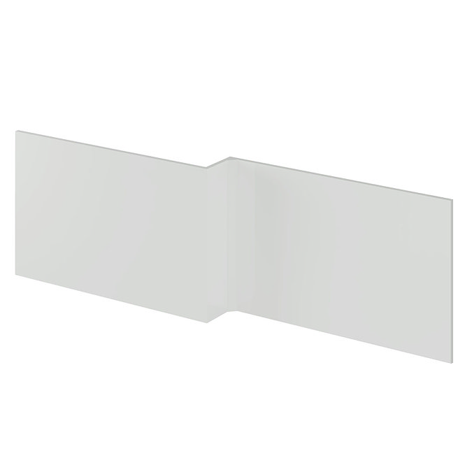 Brooklyn 1700 Gloss Grey Mist L-Shaped Front Bath Panel Large Image