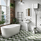 Brooklyn 1700 x 800mm Double Ended Freestanding Bath Matt White