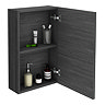 Brooklyn 450mm Black Bathroom Mirror Unit  Standard Large Image