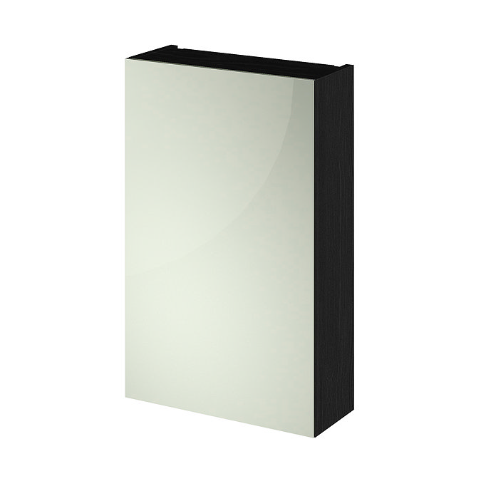 Brooklyn 450mm Black Bathroom Mirror Unit