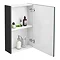 Brooklyn 450mm Gloss Grey Bathroom Mirror Unit  Feature Large Image