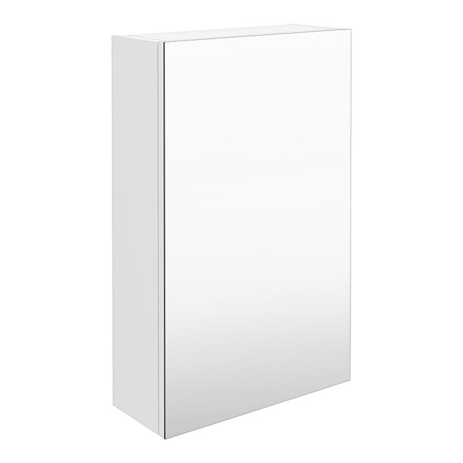 Brooklyn 450mm Gloss White Bathroom Mirror Unit Large Image