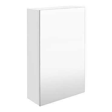 Brooklyn 450mm Gloss White Bathroom Mirror Unit  Profile Large Image