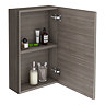 Brooklyn 450mm Grey Avola Bathroom Mirror Unit  Feature Large Image