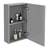 Brooklyn 450mm Grey Mist Bathroom Mirror Unit  Feature Large Image