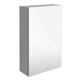 Brooklyn 450mm Grey Mist Bathroom Mirror Unit Large Image