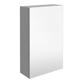 Brooklyn 450mm Grey Mist Bathroom Mirror Unit Large Image