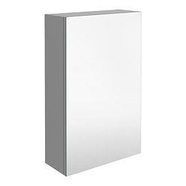 Brooklyn 450mm Grey Mist Bathroom Mirror Unit Large Image
