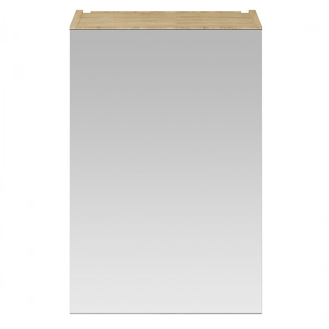 Brooklyn 450mm Natural Oak Bathroom Mirror Unit  Feature Large Image