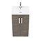 Brooklyn 500 Grey Avola Floor Standing Vanity Unit with Thin-Edge Basin additional Large Image