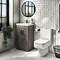 Brooklyn 500 Grey Avola Floor Standing Vanity Unit with Thin-Edge Basin  Newest Large Image
