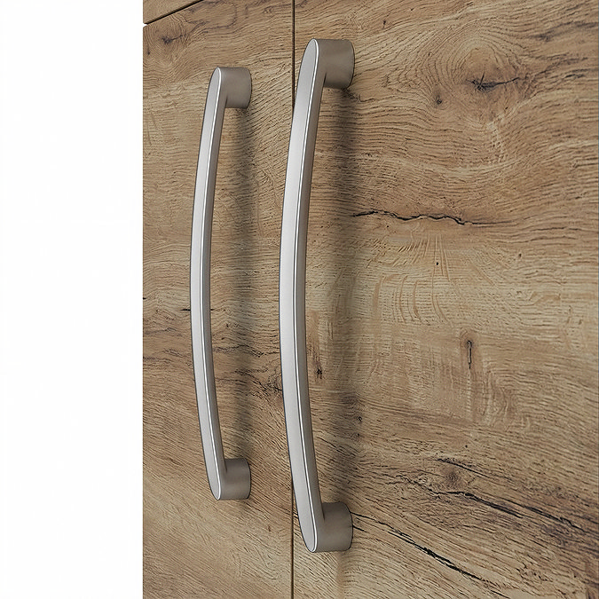 Brooklyn 500mm Brown Oak Vanity Unit - Floor Standing 2 Door Unit