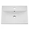 Brooklyn 500 Natural Oak Wall Hung 1-Drawer Vanity Unit with Thin-Edge Basin Profile Large Image