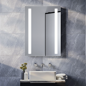 Brooklyn 500 x 700mm Battery Operated Illuminated LED Mirror