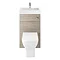 Brooklyn 500mm Driftwood 2-In-1 Combined Wash Basin & Toilet Standard Large Image