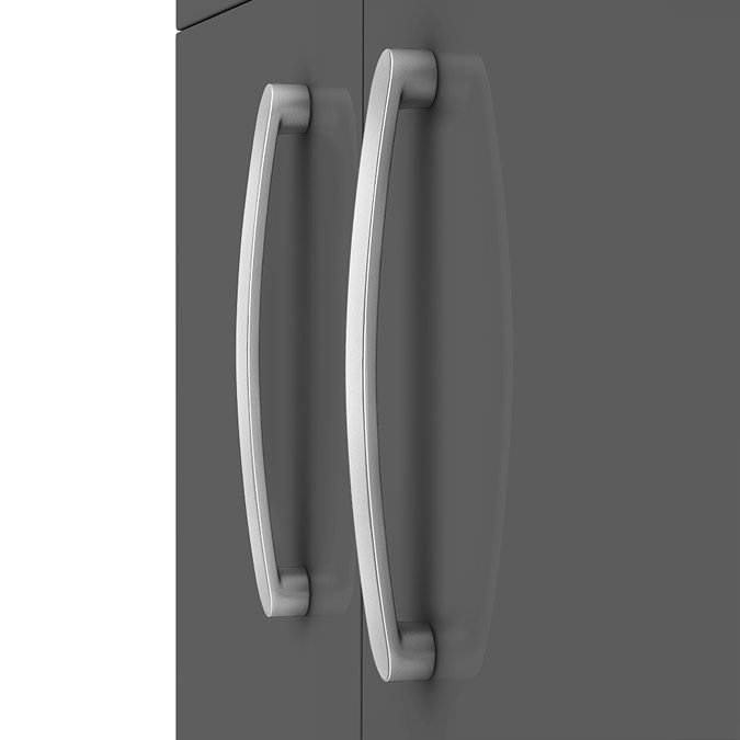 Brooklyn 500mm Gloss Grey 2 Door Wall Hung Vanity Unit Standard Large Image