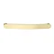 Brooklyn 500mm Gloss Grey Wall Hung 1-Drawer Vanity Unit with Brushed Brass Handle Feature Large Im