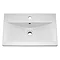 Brooklyn 500mm Gloss White Vanity Unit with Brushed Brass Handles  Profile Large Image