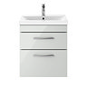 Brooklyn 500mm Grey Mist 2 Drawer Wall Hung Vanity Unit  Standard Large Image