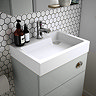 Brooklyn 500mm Grey Mist 2-In-1 Combined Wash Basin & Toilet  Standard Large Image
