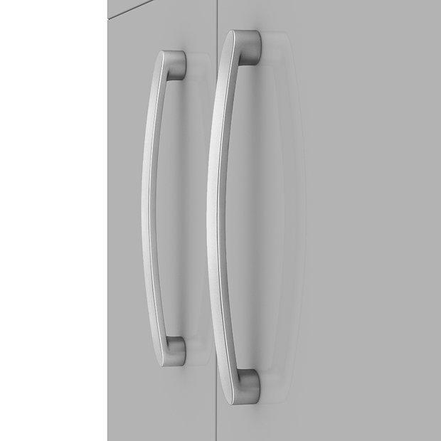 Brooklyn 500mm Grey Mist Vanity Unit - Floor Standing 2 Door Unit  In Bathroom Large Image