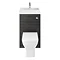 Brooklyn 500mm Hacienda Black 2-In-1 Combined Wash Basin & Toilet  Standard Large Image