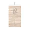 Brooklyn 500mm Natural Oak Vanity Unit - Floor Standing 2 Door Unit additional Large Image