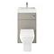 Brooklyn 500mm Stone Grey 2-In-1 Combined Wash Basin & Toilet Standard Large Image