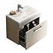 Brooklyn 500mm Stone Grey Wall Hung Vanity Unit - Single Drawer Standard Large Image
