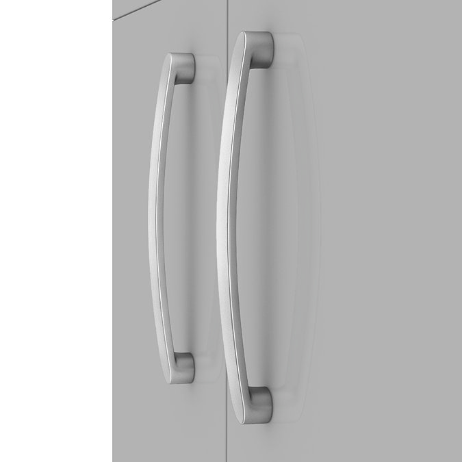 Brooklyn 600 Grey Mist Floor Standing Vanity Unit with Thin-Edge Basin Standard Large Image