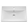 Brooklyn 600mm Gloss Grey Wall Hung 1 Drawer Vanity Unit  Profile Large Image