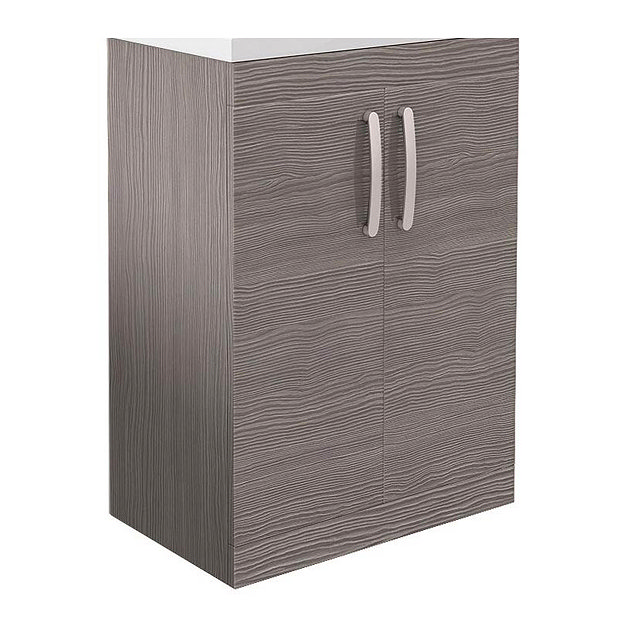 Brooklyn 600mm Grey Avola Floor Standing Vanity (excluding Basin)