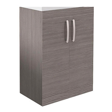 Brooklyn 600mm Grey Avola Floor Standing Vanity Cabinet (excluding Basin)  Profile Large Image