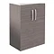 Brooklyn 600mm Grey Avola Floor Standing Vanity Cabinet (excluding Basin) Large Image